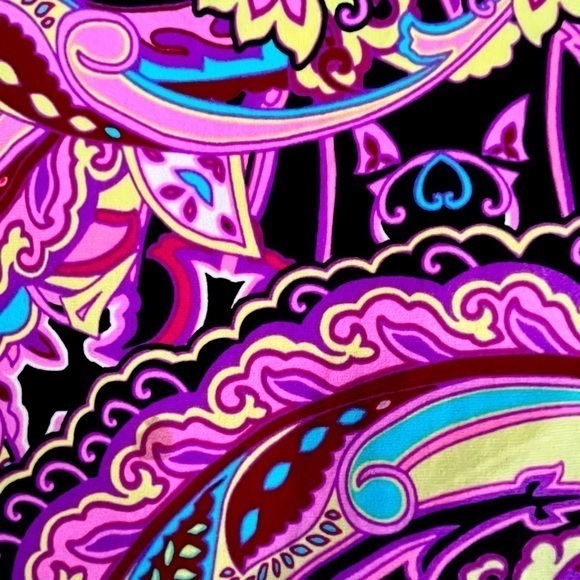 Jennifer Lopez Sleeveless Cowl Neck Open Back Paisley Dress‎ Size XS - Picture 2 of 8